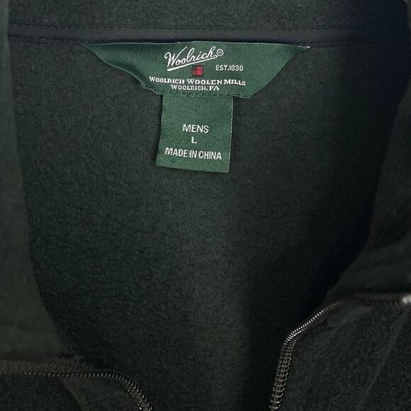 Woolrich Fleece Jacket in Hunter Green - Picture 5 of 13